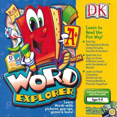 DK Dorling Kindersley Word Explorer DK Ages 5-8 Edutainment Software Sealed New - Image 1 of 4