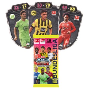 Topps Match Attax Bundesliga 2022 2023 Cards Chrome Shield + Limited Cards