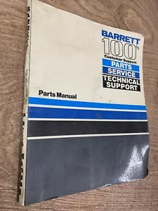 Barrett Parts Service Manual WP-60 Sold to Oscar Mayer Wiener Vintage Sales - Picture 1 of 8