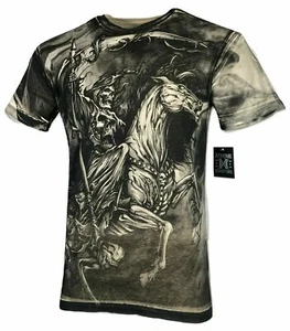 Xtreme Couture Affliction Camiseta de hombre DARK HORSE Skull Tattoo Biker S-5XL - Imagen 1 de 12
