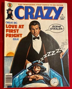 Vintage CRAZY Magazine Dracula Movie Parody Cover #54 September 1979 Issue - Picture 1 of 10