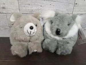 VTG Kids Of America 4" Plush "Squeak Mouse & Kukie Koala" w Tags Round, Squatty - Picture 1 of 22