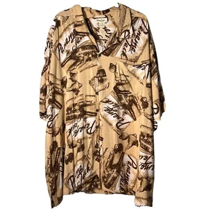 Panama Jack Herren Gr. 3XL Hawaiihemd Rum Grafik Bilddruck - Bild 1 von 9