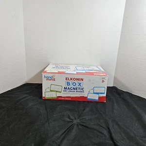 Hand2Mind Elkonin Box Magnetic Dry-Erase Boards Set of 7 Include Sliders Teach - Picture 1 of 18