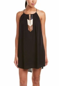 Liberty Garden Size Medium Iris Sleeveless Crepe Flyaway Tribal Dress - Picture 1 of 5