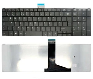 Toshiba Satellite C50-A-1JN Black Windows 8 UK Laptop Keyboard - Picture 1 of 3