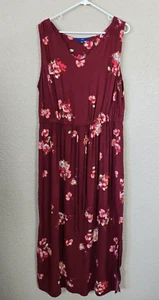 Maxi abito donna APT.9 rosso floreale taglie forti XXL nuovo #1W8893 - Foto 1 di 4