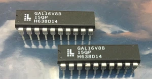 ENREJADO GAL16V8B-15QP GAL16V8 PROGRAMABLE CPLD IC, PAQUETE DIP-20, NUEVO, CANTIDAD 2 - Imagen 1 de 3