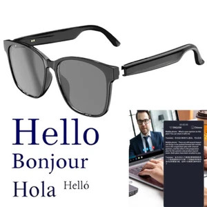 AI Language Translator Glasses Bluetooth Headphone Language Translation Headsets - Picture 1 of 12