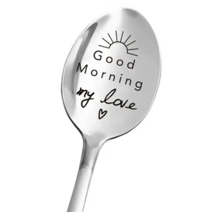 I Love You Gifts Engraved Spoon For Husband Wife Boyfriend Girlfriend Family - Picture 1 of 2