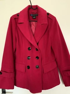 HotPink Double Breasted Coat - Picture 1 of 4
