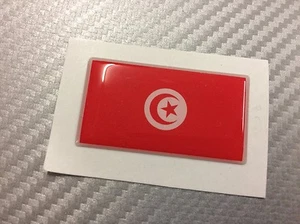 Adesivo Bandiera 3D Resinata TUNISIA 45 x 25 mm. - Picture 1 of 1