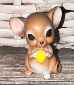 Josef Original süße Maus Figur hält Stück Mais RAR schwarze Augen - Bild 1 von 4