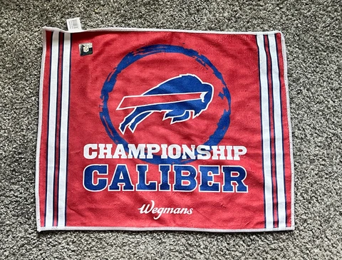 NFL Buffalo Bills Championship Caliber Hand Towel Wegmans Cross-Promotional NWT Cover