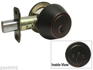 Manopole maniglia porta maniglia porta bronzo singolo strofinato olio serrature leve a chiave - Foto 1 di 2