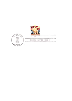 USPS FDC Ceremony Program #3766 C1 $1 Wisdom Definitive Art Deco Sculpture  2003 - Image 1 of 3