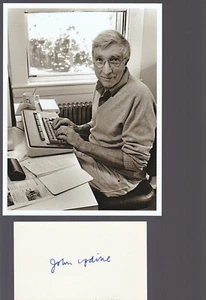 JOHN UPDIKE SIGNED INDEX CARD - Picture 1 of 1