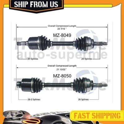 Para 1983 1984 1985 1986 1987 Mazda 626 2,0 L 2x CV eje articulado eje delantero Foto 1 de 4