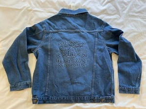 RARE Knott's Berry Farm Denim Ghost Town Embossed Jacket XL - Picture 1 of 7