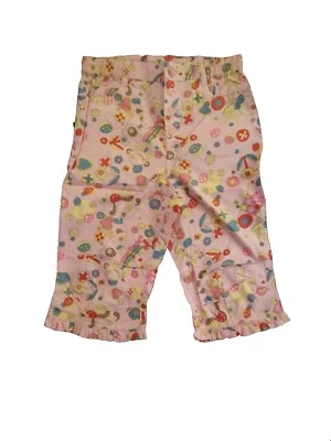 Nuevos pantalones de algodón Oilily Girls rosa dibujos animados 92 2T Foto 1 de 4