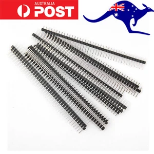 10 pcs 2.54mm Single Row Pin Male Header 40 Pin 2.54 for Arduino breadboard - Picture 1 of 2