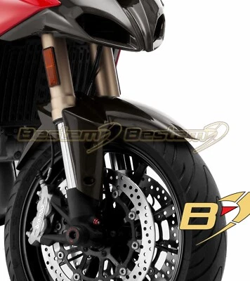 2018- 2020 Ducati Multistrada 1260 Carbon Fiber Front Fender Mud Guard Hugger  - Изображение 1 из 4