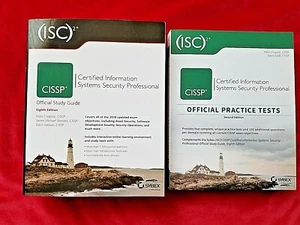CISSP Official Study Guide Manual & Practice Tests Book SET Paperback Sybex EUC - Picture 1 of 2