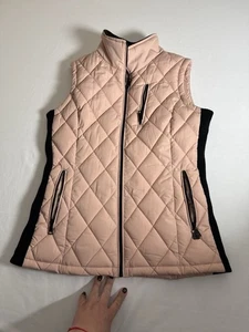 Calvin Klein Steppweste Damen (S/P) Blush Pink mit schwarzem Besatz gefüttert - Bild 1 von 8