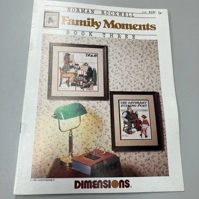 Dimensions Cross Stitch Pattern Chart Norman Rockwell FAMILY MOMENTS BOOK 3 #103 - Image 1 of 4