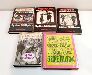 5 x Spike Milligan VINTAGE HARDCOVERS Gunner MUSSOLINI Monty PUCKOON Socks EX CO - Foto 1 di 14