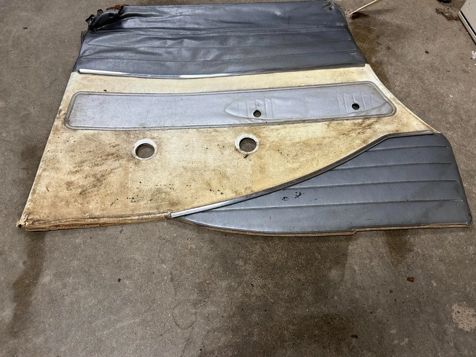 1956 Chevrolet Bel Air 4 Door Sedan Door Panel With Trim OEM Used - Image 1 of 3