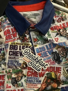 Big League Chew Polo Golf Shirt mehrfarbig brandneu mit Etikett XS RSVLTS Brkfst - Bild 1 von 9