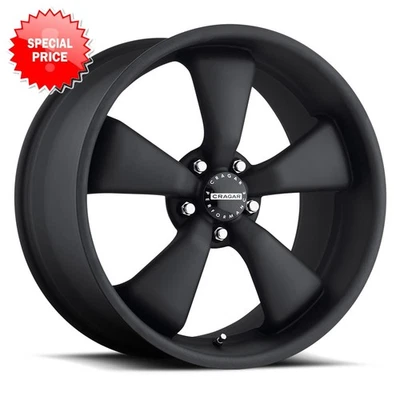CRAGAR 617B Modern Muscle Rim 20X10 5X120 Offset 39 Matte Black (Quantity of 4) - Image 1 of 4