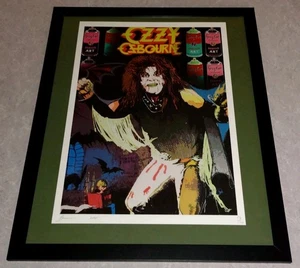DEATH NYC ltd ed signed FRAMED street art print 45x32cm Ozzy Osbourne Tribute - Picture 1 of 2