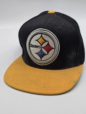 Gorra de los Pittsburgh Steelers Mitchell & Ness Snapback mezcla de lana manchada NFL Foto 1 de 4