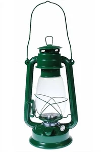 S4O Hanging Hurricane Lantern Light Table Lamp - 12 Inches - Green - Picture 1 of 2