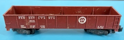 America Flyer S Gauge 40' Pennsylvania PRR 24110 Brown Gondola Need Cleaning - Image 1 of 4
