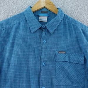 Columbia Para Hombres M Calce Regular Cuadros Manga Corta Camisa Abotonada Pesca Senderismo - Imagen 1 de 7