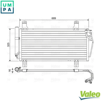 CONDENSER AIR CONDITIONING 814456 FOR MAZDA ATENZA/Hatchback L813 1.8L 4cyl 6 - Image 1 of 4