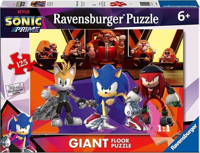Ravensburger - Puzzle Sonic Prime, 125 Pezzi Giganti, 70x50 cm - Immagine 1 di 1
