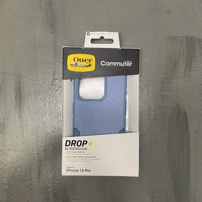 OtterBox COMMUTER SERIES Case for Apple iPhone 15 Pro- Crisp Denim (Blue) - Image 1 of 4