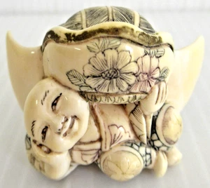 JAPANESE "NETSUKE" ~ ** VINTAGE / HAND-CRAFTED ** RARE !!!!! - Picture 1 of 9