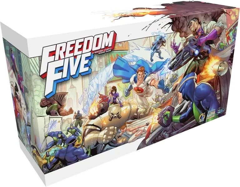 Freedom Five Kickstarter Board Game w/ UNPAINTED minis by Arcane Wonders - NIB - Image 1 of 1