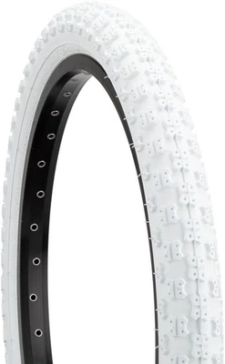 Kenda K50 20x2.125 Clincher BMX Tire with White Reflective Sidewall & Flat - Image 1 of 4