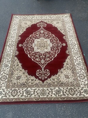 5' 2" x 7' 2" AREA RUG Made in Turkey, Red-ivory Luxuries - Image 1 of 4