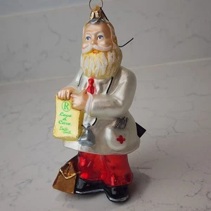 Kurt Adler Polonaise “Love & Care” Doctor Santa Ornament AP1610 Poland w/ Box - Picture 1 of 12
