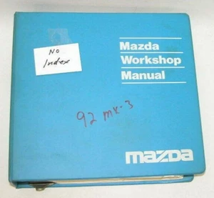 1992 Mazda MX3 Factory Original Service Repair Workshop Manual Book Binder - Imagen 1 de 3