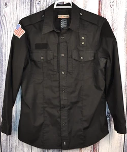 5.11 Tactical Series PDU Uniform Duty Shirt Men's Size L Black 16.5 (34/35) L/S - Picture 1 of 6