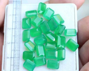 Venta al por mayor 52,20 quilates cabujón corte facetado jade verde natural piedras preciosas sueltas - Imagen 1 de 3