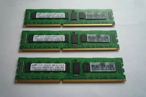 Samsung 3x 2GB (6GB) M393B5673EH1-CH9Q1 PC3-10600R DDR3-1333 Server Memory SR009 - Picture 1 of 3